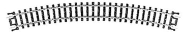 N Code 80 Nickel Silver 11'' Radius Snap-Track (6) Atlas Trains