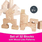Edushape Big Wood-Like Blocks, 32 Piece