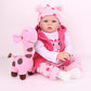 Charex Reborn Baby Dolls - 22 Inches Realistic Newborn Soft Vinyl Baby Dolls Toy For Kids Age 3+