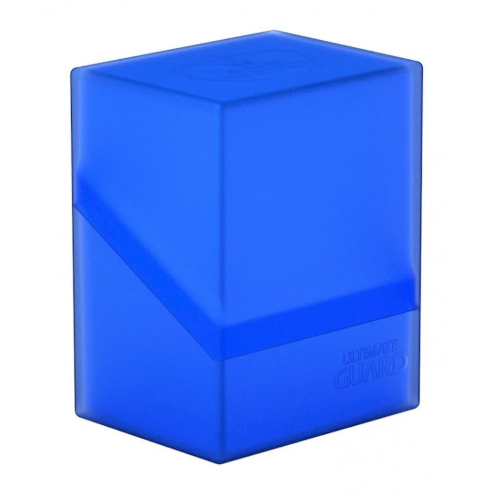 Ultimate Guard Boulder 80+, Deck Case For 80 Double-Sleeved Tcg Cards, Sapphire, Secure & Durable Storage For Trading Card Games, Soft-Touch Finish