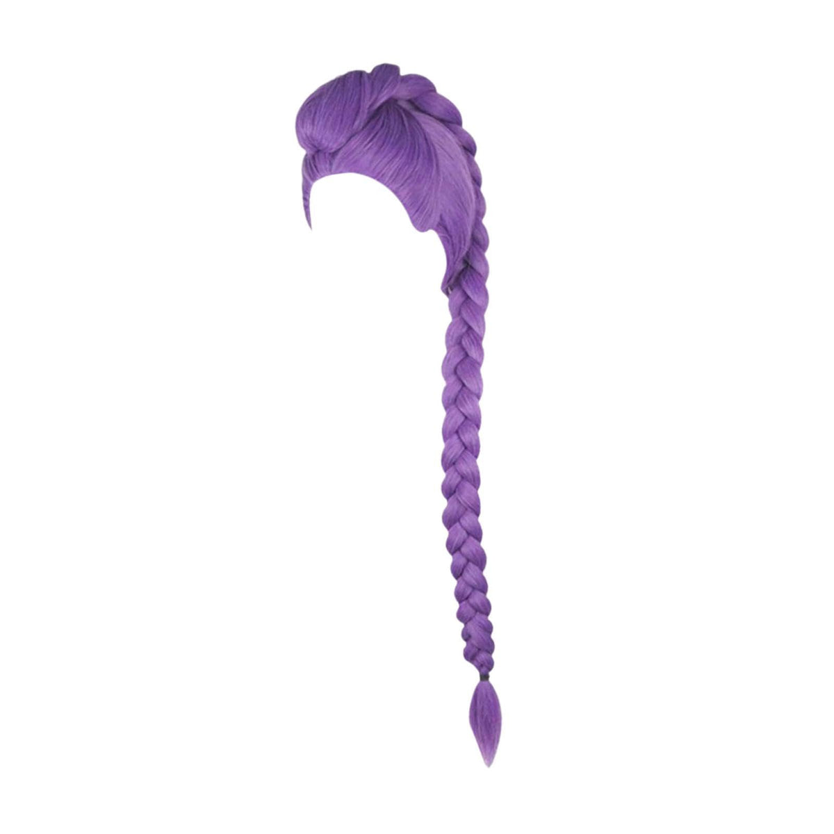 FABLOFT Long Purple Braided Wig For Women And Girl For Animation Show Role Play Game Clip