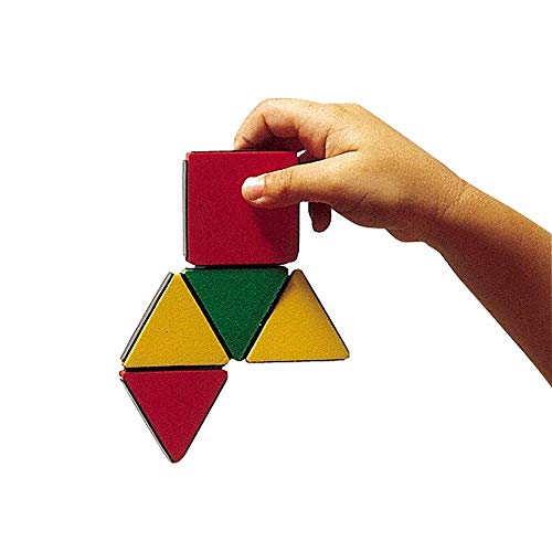 Edushape Magic Shapes Magnetic Foam Building Blocks, 54 Piece