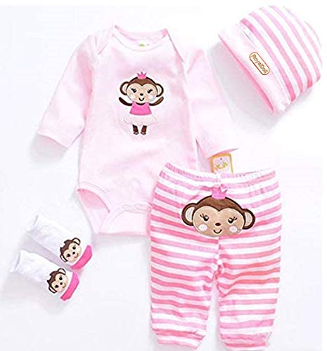Reborn Baby Doll Clothes For Girl 20-22 Inches Newborn Girl Baby Doll Clothing Sets