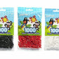 Perler Beads Bead Bag, White (White-Black-Red) (Original Version) (Original Version)