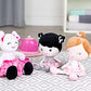 Baby Starters Plush 11 Inches Snuggle Buddy Baby Doll, Marisa With Chevron Stripes, Pink