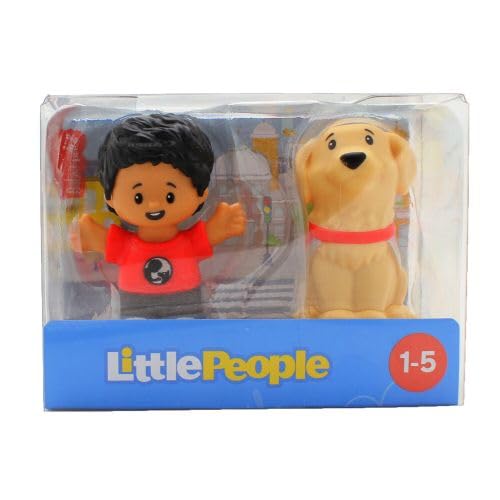 Boy in Red Shirt and Dog