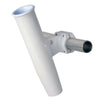 C.E. Smith Aluminum Horizontal Clamp-On Rod Holder 1.66 OD - White Powder Coated w/Sleeve