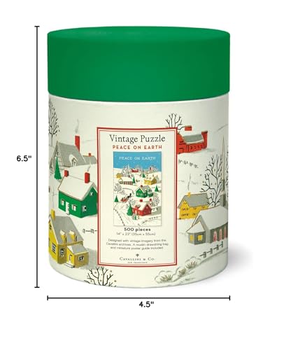 Cavallini, 500-Piece Puzzle, Peace On Earth