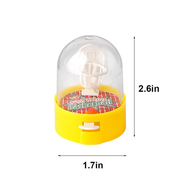 24 Pack Mini Finger Basketball Shooting Game, Basketball Party Supplies Favors Handheld Desktop Table Basketball Game Toys Fidget Game Birthday Party Decorations Supplies Random Color