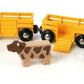 Brio World 33404 - Farm Train | 5-Piece Wooden Toy Train Set For Kids | Ideal For Ages 3 & Up | Certified Sustainable Materials