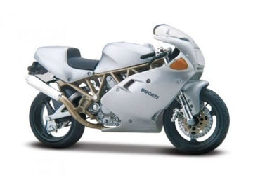 Bburago 1:18 Ducati Supersport 900Fe Diecast Motorcycle, Silver