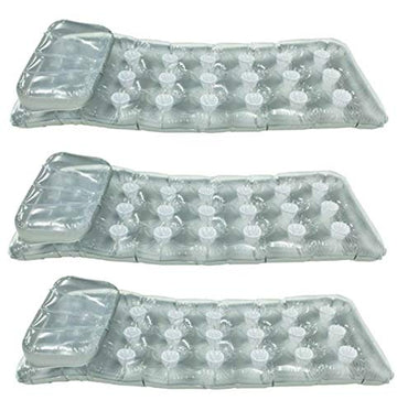 Intex 18-Pocket Mattress Suntanner Pool Lounger W/Headrest (3 Pack) | 58894Ep