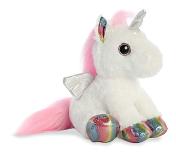 Aurora® Enchanting Sparkle Tales™ Astra Unicorn™ Stuffed Animal - Magical Adventures - Endless Play - White 12 Inches