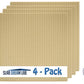 Slabdreamlab 12''X12'' Slab Lite Baseplate For All Major Building Bricks And Blocks (Sand, 4-Pack)