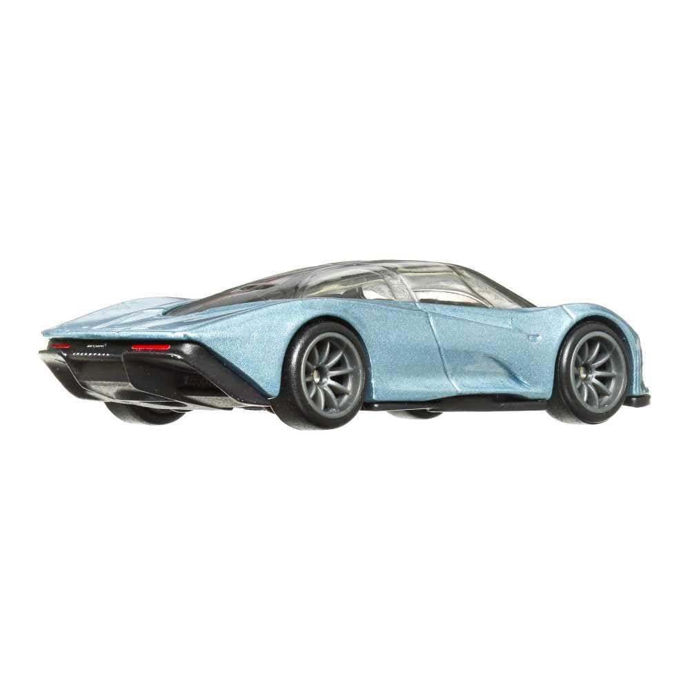 McLaren Speedtail Blue Metallic with Black Top Exotic Envy Series Diecast Model Car by Hot Wheels