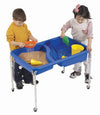 Children'S Factory Neptune Sensory Table-18 H, Double Basin-18 H, Blue