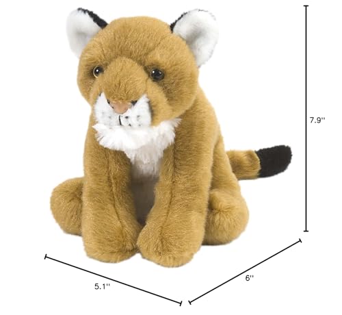 Wild Republic Mountain Lion Plush, Stuffed Animal, Plush Toy, Gifts For Kids, Cuddlekins, 8 Inches