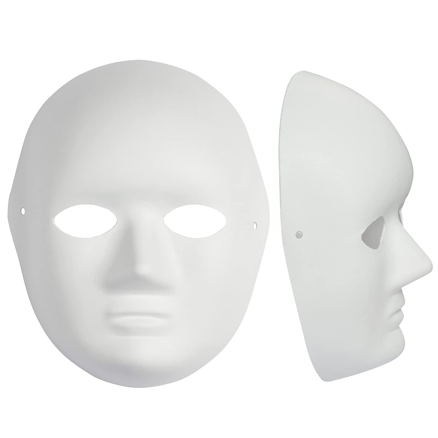 Yookat 14 Pieces Paper Art Masks White Craft Masks Paintable Paper Mask Mardi Gras Masquerade Masks (Style8)