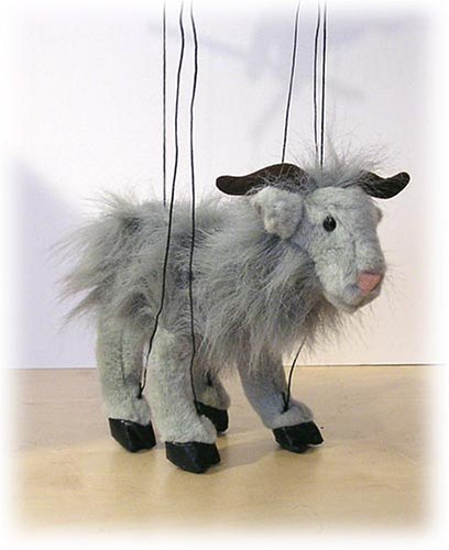 Sunny Puppets Grey Baby Goat Marionette
