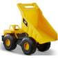 CAT Construction Toys, CAT Dump Truck Toy Construction Vehicle - 10'' Plastic Action Vehicle with Articulated Buckets for Indoor