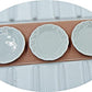 1shopforyou 10 x 30 mm.(3.ocm) White Scallop Plate Dish Dollhouse Miniature