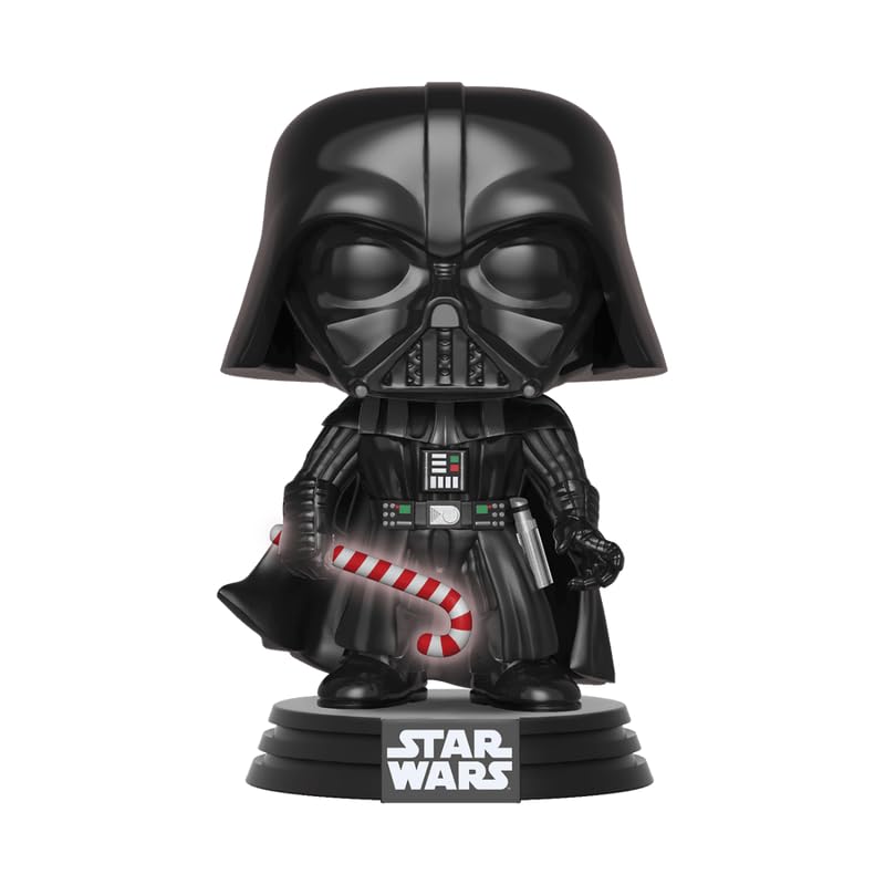 Funko Pop! Star Wars: Holiday - Darth Vader With Glow-In-The-Dark Candy Cane Chase Bundled With A Byron 'S Attic Protector