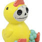 Ebros Gift Furry Bones Bath Tub Soaking Bubbles Time Bob The Rubber Duck Figurine Yellow Ducky Hooded Furrybones Skeleton Monster Collectible Small Sit Up Sculpture