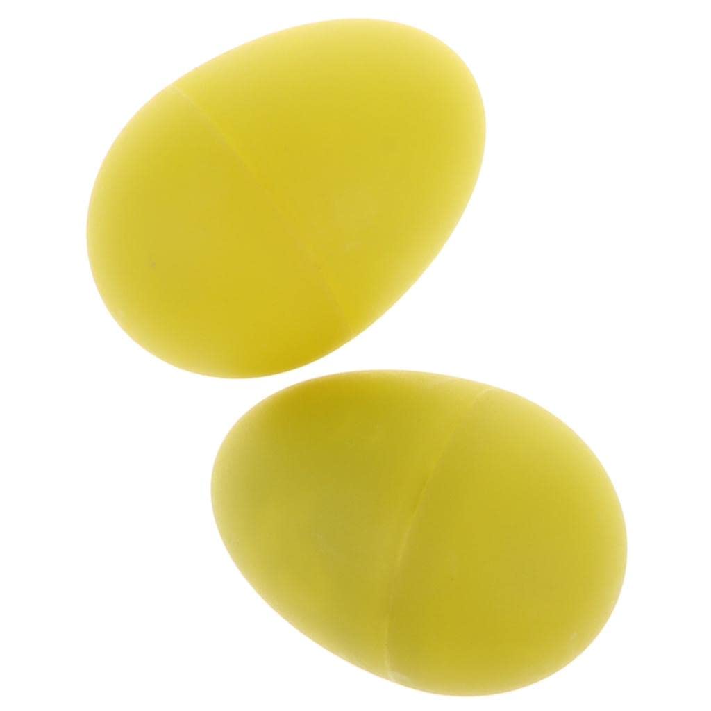 Enakshi (Label) 1 Pair Of Percussion Musical Egg Shakers Egg Maracas Kids Toy Frosted Yellowtoys & Hobbies|Educational| Educatio