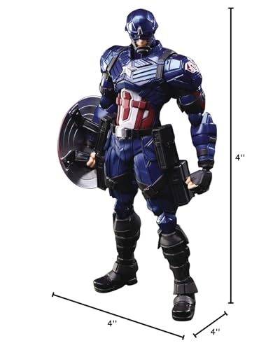 Marvel Universe Captain America Variant Bring Arts Action Figure  Multicolor