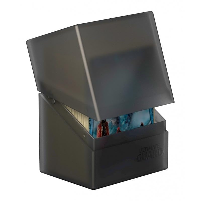 Ultimate Guard Boulder 80+, Deck Case For 80 Double-Sleeved Tcg Cards, Onyx, Secure & Durable Storage For Trading Card Games, Soft-Touch Finish