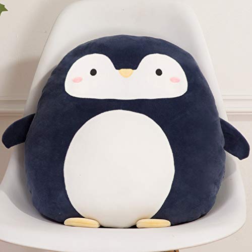 CASAGOOD Soft Flat Penguin Plush Hugging Pillow Cute Navy Blue Penguin Stuffed Animal Plushies Toys Kids Anime Cushion for Birthday  Valentine's Day  Christmas...16.5 Inch