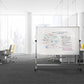 MasterVision Earth Series 36 x 48 Reversible Double Sided Dry Erase White Board Easel, Mobile Rolling Whiteboard on Wheels, Repo
