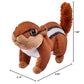 Wild Republic Pocketkins Eco Chipmunk, Stuffed Animal, 5 Inches, Plush Toy, Made from Recycled Materials, Eco Friendly