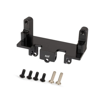 KYX Racing CNC Machined Aluminum Front Axle Servo Mount Linkage Upgrades Parts Accessories for 1/18 RC Crawler Car Axial Capra U