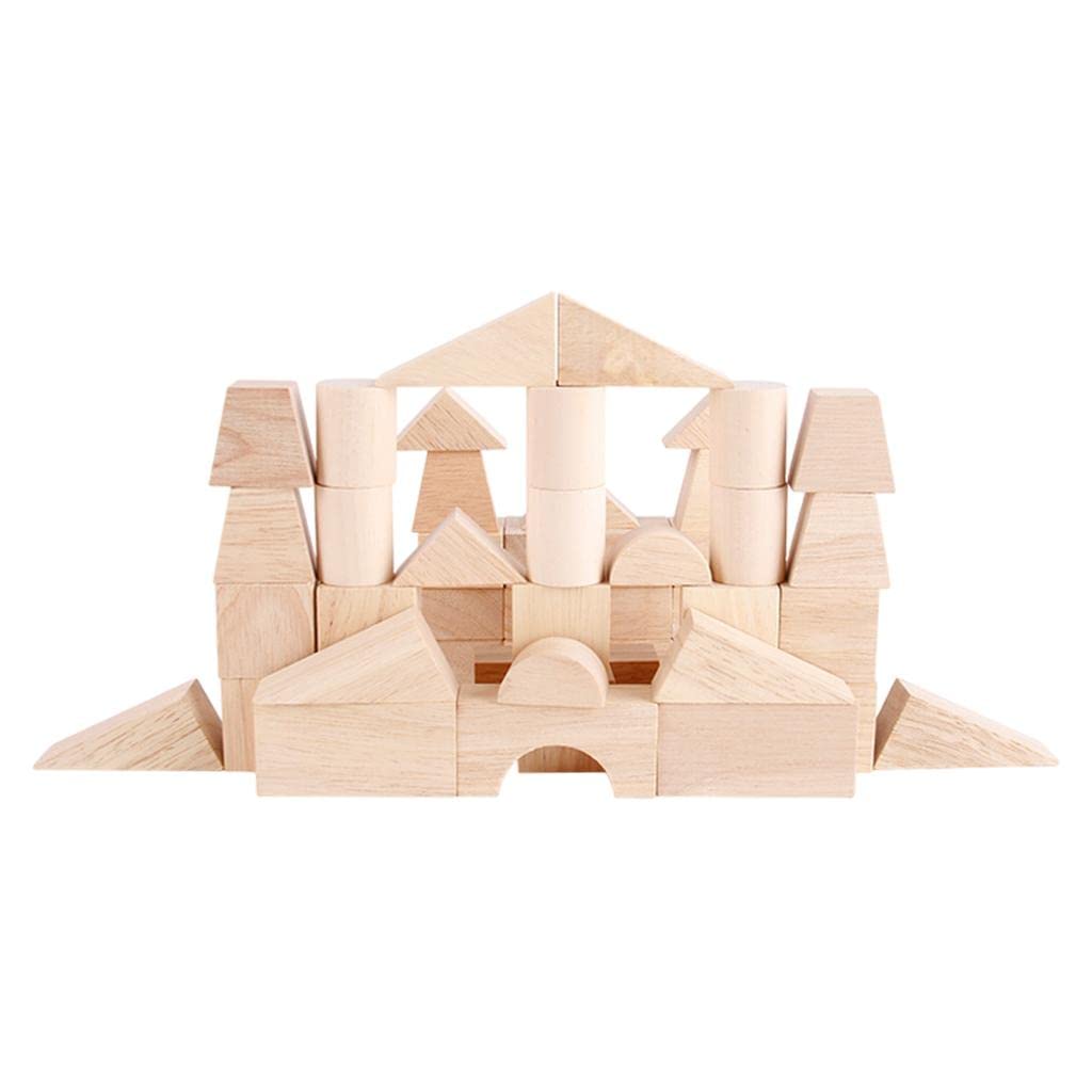 Calandis Wooden Building Blocks Shape Recognition Early Learning Kids Children | Developmental Baby Toys | Toys For Baby