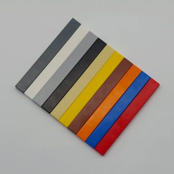 Classic Tiles Block Bulk, Dark Gray Tiles 1X8, Building Tiles Flat 100 Piece, Compatible With Lego Parts And Pieces: 1X8 Dark Gray Tiles(Color:Dark Gray)