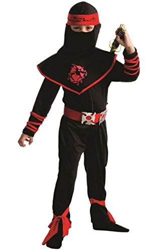 Ninja Warrior Boys Costume  Large - Age 12 To 14