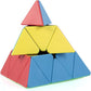 Hawkister Kid Qiyi Pyramid Stickerless Magic Cube Mofangge Qiming Pyramid Stickerless Speed Cube