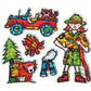 Bulk Roll Prismatic Stickers, Mini Park Ranger (100 Repeats)