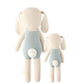 cuddle + kind Henry The Bunny Hand-Knit Doll, 13" Little Size, Multi-color, 100% Cotton, Fair Trade, Heirloom Quality