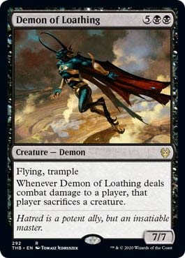 Demon of Loathing - Theme Booster limited availability