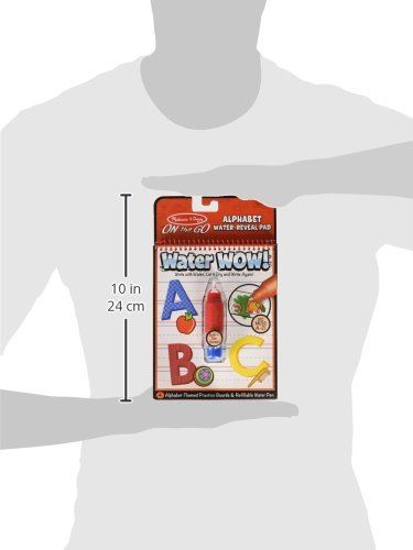 Melissa & Doug On The Go Water Wow! Reusable Water-Reveal Activity Pads, 3-pk, Animals, Alphabet, Numbers