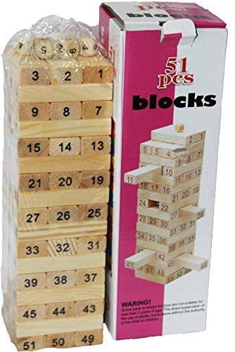 Ktrs Enterprise Wooden Stacking Board Wooden Blocks Game Building Blocks Balancing Puzzles Toys Learning Educational Sorting Fam