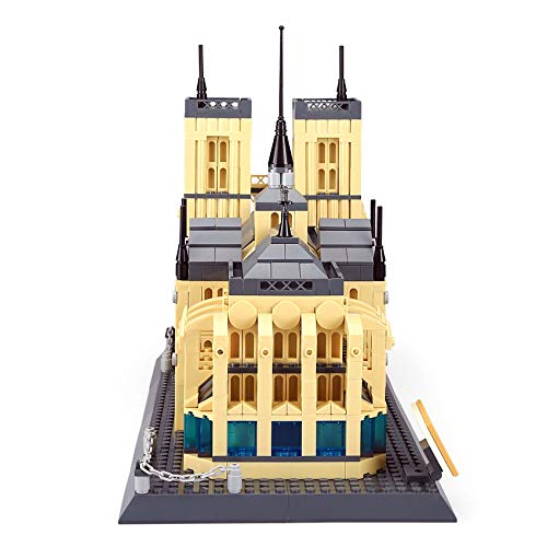 Apostrophe Games Notre-Dame Cathedral Building Block Set (1378 Pieces) Paris'S Notre Dame Cathedral Famous Landmark Series - Architecture Model For Kids And Adults