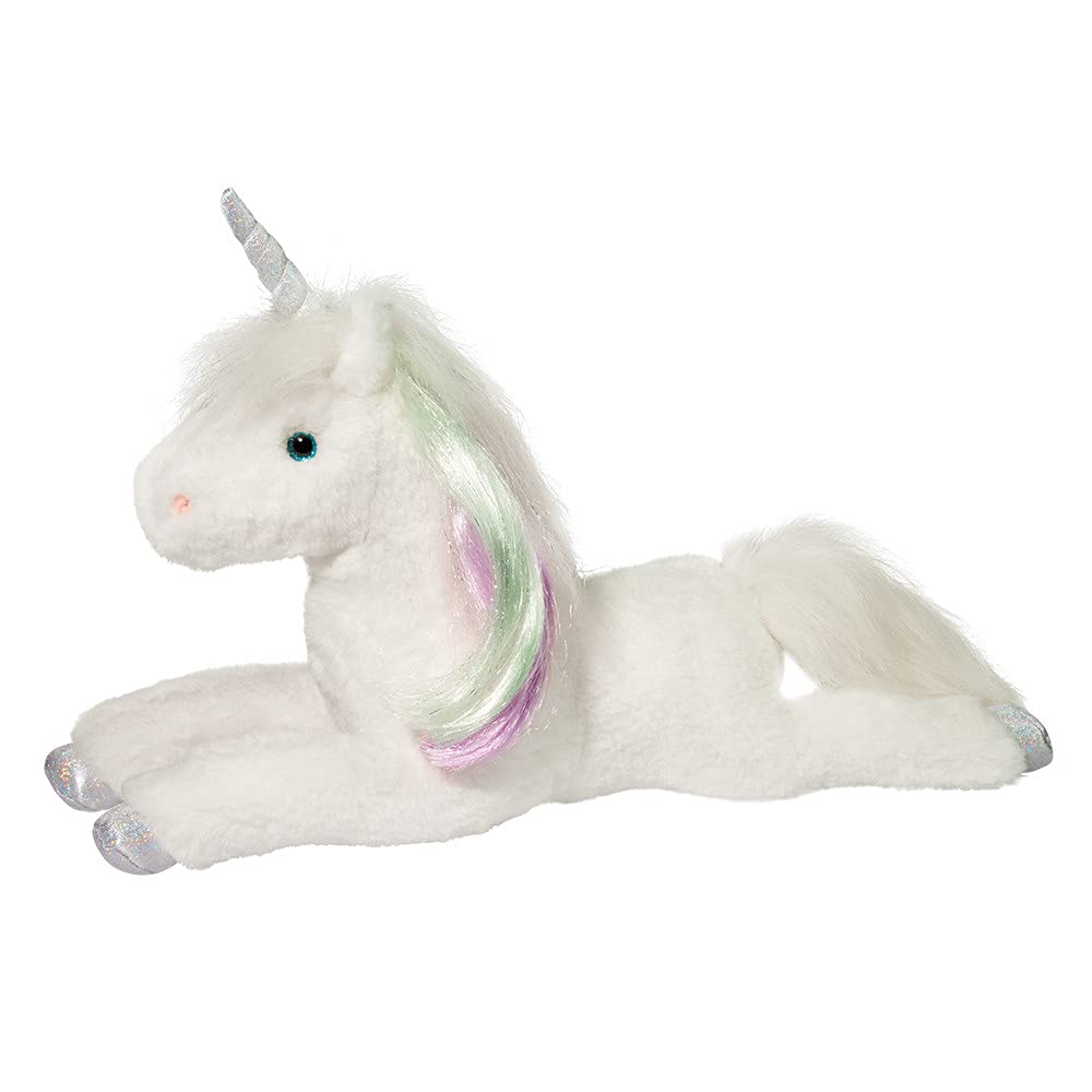 Douglas Cleo White Unicorn Plush Stuffed Animal