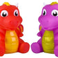 Rubber Dragon Toys | 12 Pack | 3 Inch Water Squirting Bright Colors