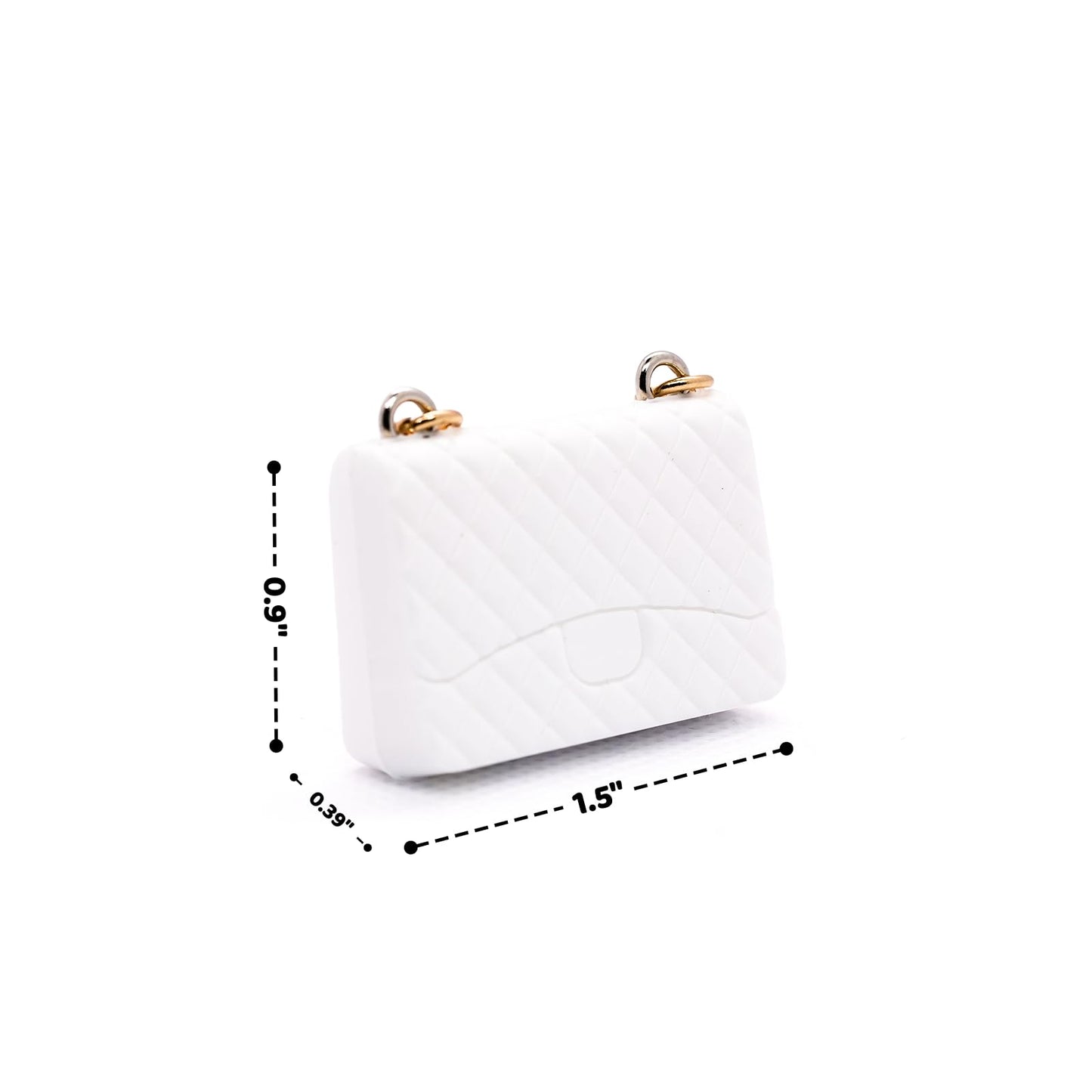 Clothes for 17cm Dolls  enhanced Dolls Accessories with elegant Chic Style White Checkered Bow Set  High-End Fashion Outfit for Play & Display - No Doll (Including Bag)