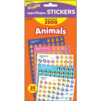 SUPERSHAPES VARIETY ANIMALS 2500PK