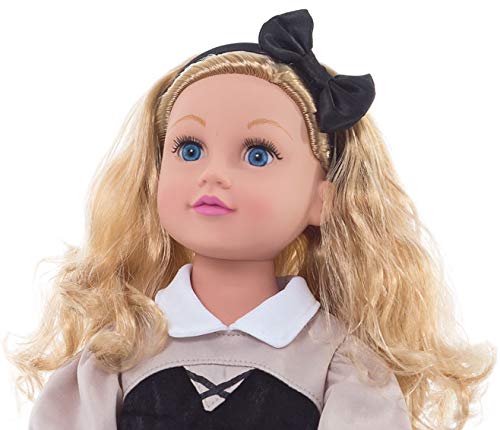 Little Adventures Sleeping Beauty Day Princess Doll Dress With Headband - Doll Not Included - Machine Washable Child Pretend Play And Party Doll Clothes With No Glitter Brown
