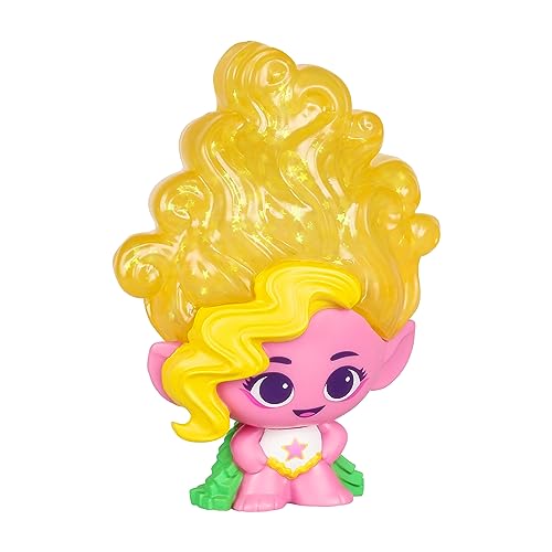 DREAMWORKS TROLLS Squishy Glitter-Filled Hair Doll - Stretchy Hair Viva, Multicolor, Fun Toy for Kids